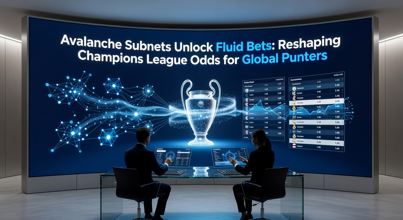 Detaillierte Grafik zu Echtzeit-Quotenänderungen auf Avalanche Subnets während eines Champions-League-Spiels, mit Fokus auf globale Liquiditätsströme