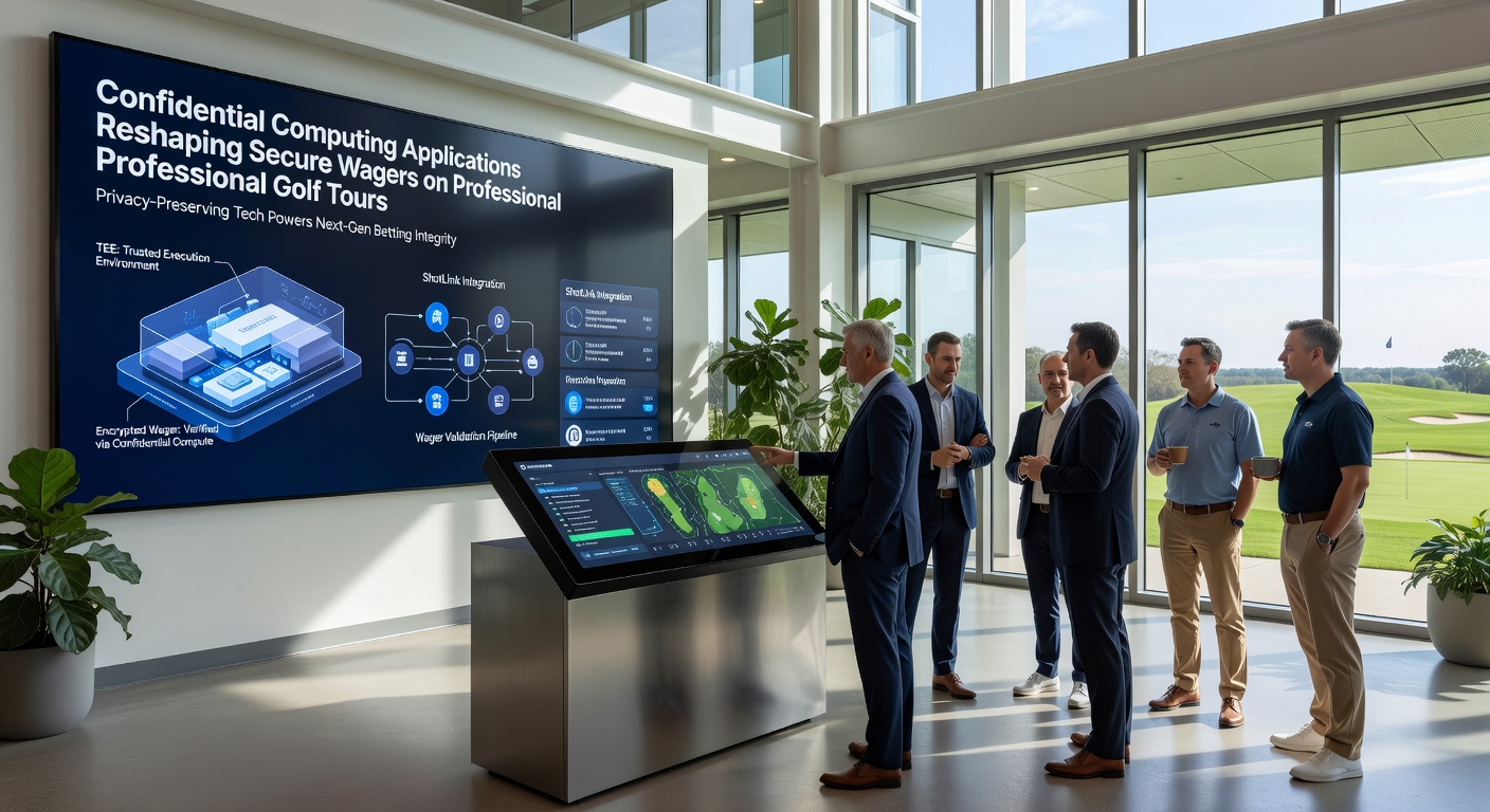 Sichere Wettplattform mit vertraulichen Enklaven bei Golf-Events