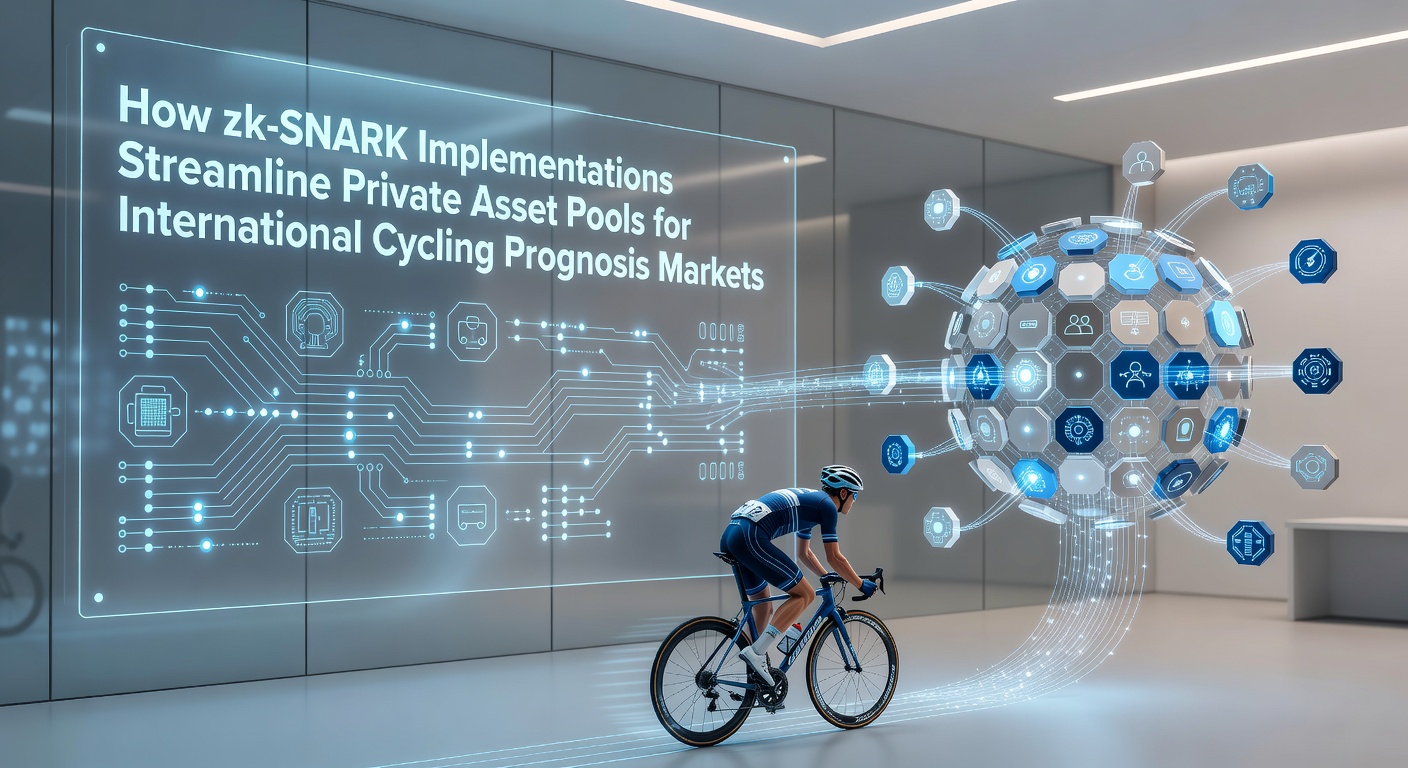 Darstellung von zk-SNARK-Technologie in privaten Asset-Pools für Radsport-Prognosemärkte