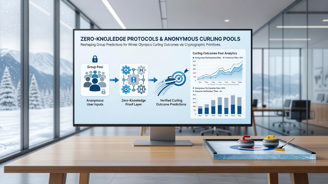 Visualisierung von Cross-Protocol-Asset-Bridges in Verbindung mit Zero-Knowledge-Technologien für olympische Prognosemärkte